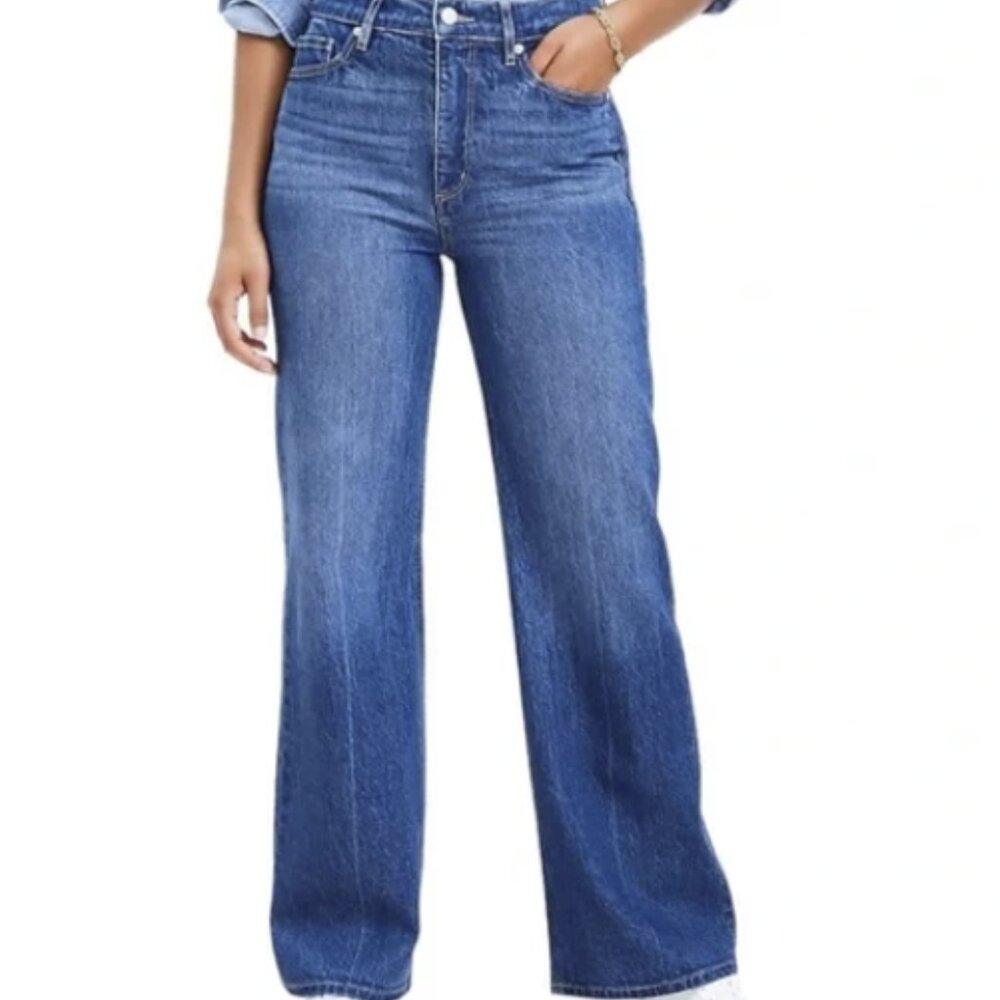 LOFT Women's Blue Flare & Wide Leg Jeans